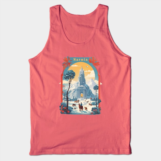 Retro Design Narnia Tank Top by huefinder